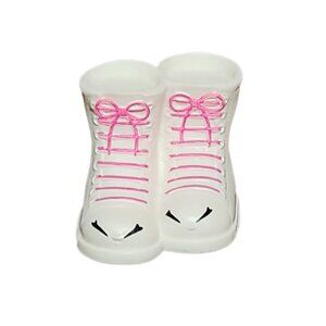 Shopkins Lace Up Sneakers Pink White Sneaky Sally McDonald's Happy Meal 2015 Toy